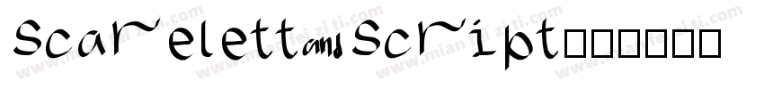 Scarelett Script字体转换